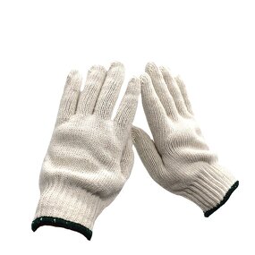 Durable Cotton Thread Gloves Supplier - Thickened Dark Green Edge