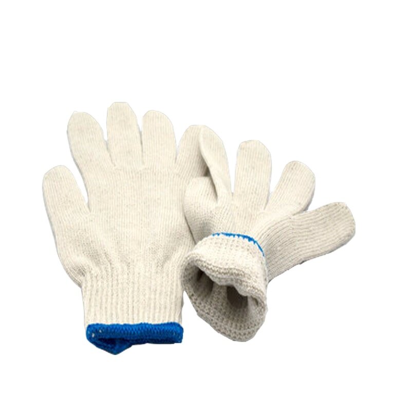 High Quality Cotton Gloves Manufacturer - 10 Gauge White Knitted Working
