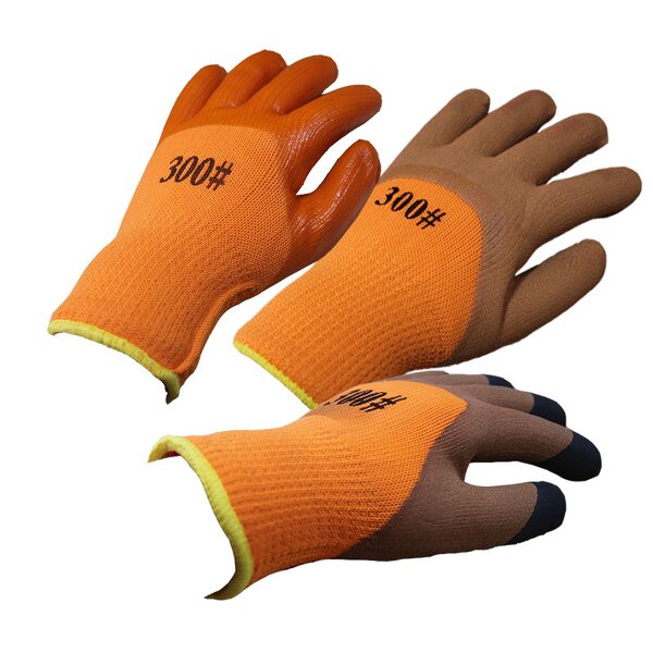 Construction Gloves Manufacturer - Nylon Latex Coated Winter Safety