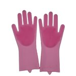 Waterproof Silicone Gloves Factory - Housework with Brush
