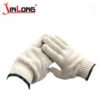 Durable Cotton Thread Gloves Supplier - Thickened Dark Green Edge