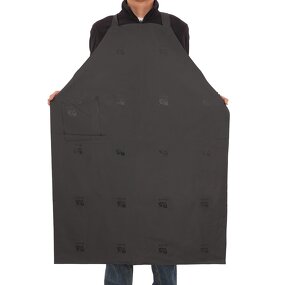 Waterproof Vinyl Bib Apron Supplier - Adjustable Neck Black