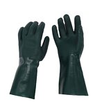 Oil Resistant Long Sleeve Gloves Supplier - Smooth PVC with Cotton Liner