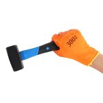 Orange Latex Coated Gloves Supplier - Terry Warm Lining for Winter