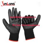 Heavy Weight Nitrile Gloves Factory - Chemical Resistant Cotton Lined Blue