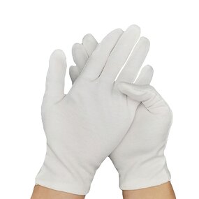 White Etiquette Gloves Factory - Cotton Command Parade Driver