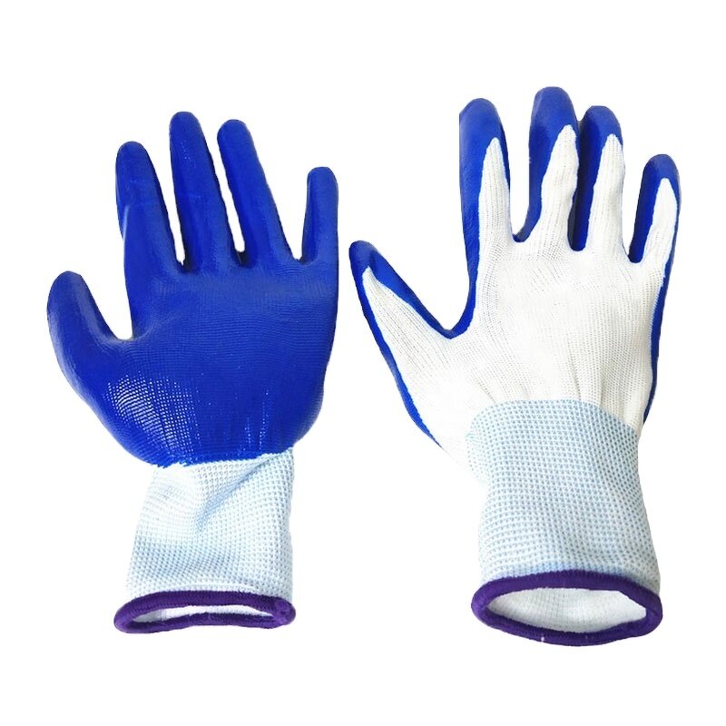 Heavy Duty Nitrile Gloves Manufacturer - Oil-resistant Blue Wholesale Dipped