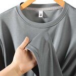 Quick Drying Men T-Shirts Factory - Black Summer Custom Logo Plain Sports