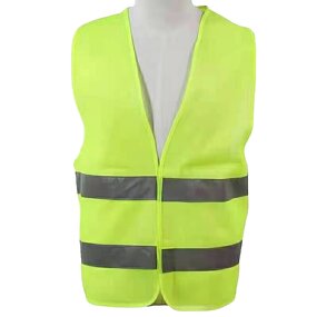 Safety Vests Manufacturer - 4 Pockets Polyester Night Working Reflective
