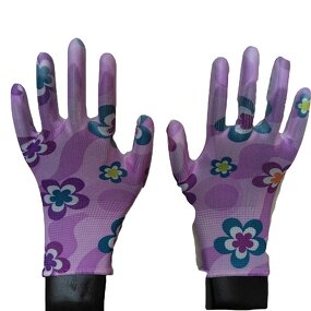 Garden Gloves Manufacturer - PU Work Mixed Color Nylon Labor