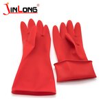 Red Latex Cleaning Gloves Manufacturer - 55cm Long Household for Kitchen