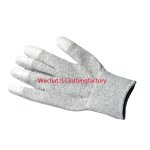 PU Carbon Fiber Gloves Factory - Anti-static Breathable Wear-resistant