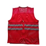 80g Reflective Vest Supplier - Polyester Night Riding Mesh with Strips