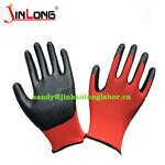 Custom LOGO Nitrile Gloves Manufacturer - Palm Coated Nylon Oil Grip