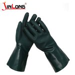 Oil Resistant Long Sleeve Gloves Supplier - Smooth PVC with Cotton Liner