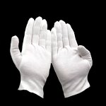 White Cotton Gloves Factory - Anti-Sweat for Ceremony Jewelry Driver