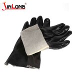 Oil Resistant PVC Work Glove Supplier - Fully Dipped Black Chemicals