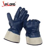 Nylon Knit Rubber Gloves Supplier - Nitrile Protection Safety Work