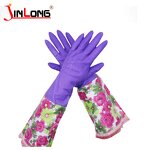 Kitchen Cleaning Gloves Manufacturer - Latex Long Sleeve Household Rubber