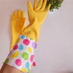 Kitchen Cleaning Gloves Manufacturer - Latex Long Sleeve Household Rubber