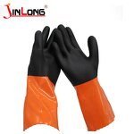 Oil Resistant PVC Gloves Factory - Interlock Lining Long Sleeve Industry