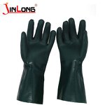 Oil Resistant Long Sleeve Gloves Supplier - Smooth PVC with Cotton Liner