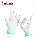 EN388 Safety Work Glove Supplier - White Knit Nylon PU Palm Dipped