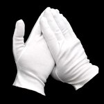 White Cotton Gloves Factory - Anti-Sweat for Ceremony Jewelry Driver