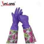 Kitchen Cleaning Gloves Manufacturer - Latex Long Sleeve Household Rubber