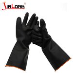 Cheap Latex Coated Gloves Supplier - 13 Gauge Cotton Liner Crinkle Safety