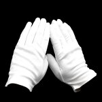 White Soft Mittens Factory - Jewelry Inspection Stretchy Cotton