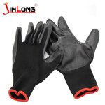 Heavy Weight Nitrile Gloves Factory - Chemical Resistant Cotton Lined Blue