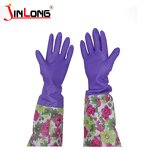 Kitchen Household Latex Gloves Manufacturer - Lengthened Cleaning Waterproof