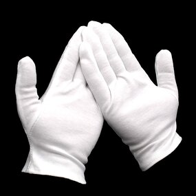 White Cotton Gloves Factory - Anti-Sweat for Ceremony Jewelry Driver