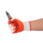 Custom Color Knitted Rubber Gloves Factory - Screen Printed Logo