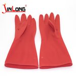 Red Latex Cleaning Gloves Manufacturer - 55cm Long Household for Kitchen