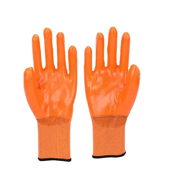 PVC Hanging Rubber Gloves Supplier - Dipped Non-slip Wear-resistant Labor