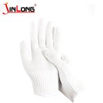 Natural White Cotton Gloves Supplier - 500g Durable Knitted Cheap Price