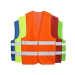 Safety Vests Manufacturer - 4 Pockets Polyester Night Working Reflective