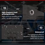 Waterproof Vinyl Bib Apron Supplier - Adjustable Neck Black