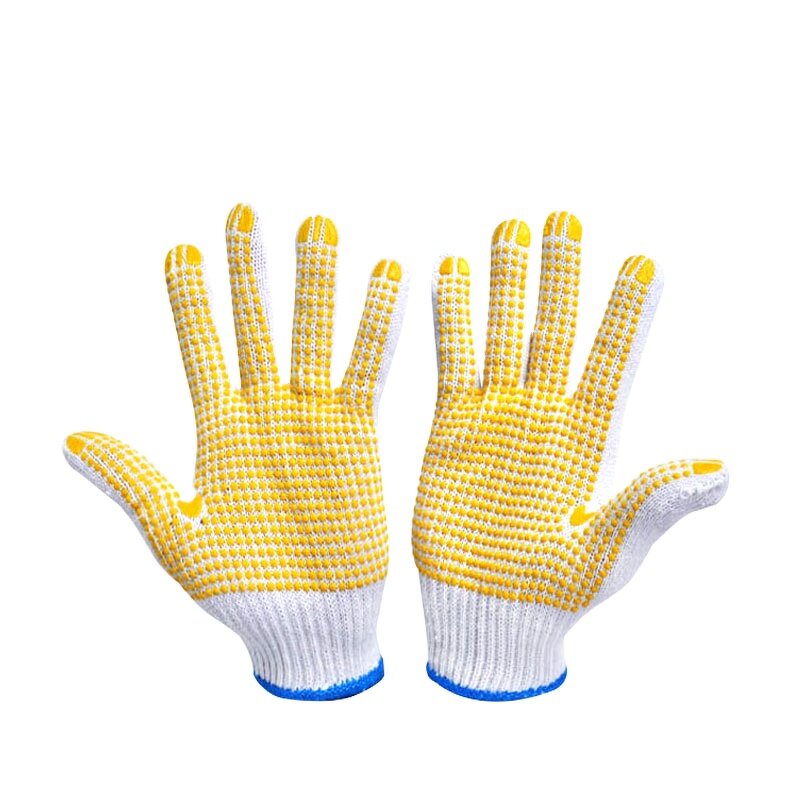Labor Insurance Gloves Supplier - Thick Wear-resistant PVC Dot Bead Cotton