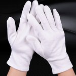 White Cotton Gloves Manufacturer - Slip Anti Special High Quality
