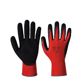 Custom LOGO Nitrile Gloves Manufacturer - Palm Coated Nylon Oil Grip
