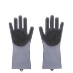 Waterproof Silicone Gloves Factory - Housework with Brush