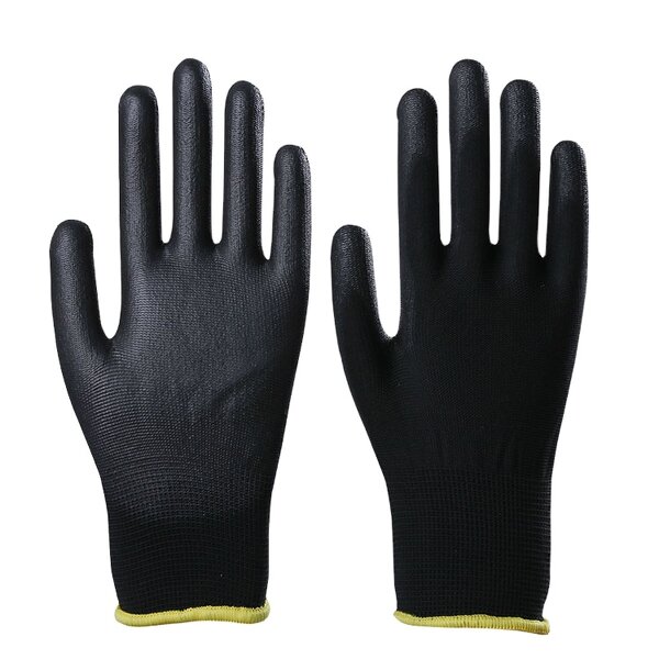 PU Coated Palm Gloves Supplier - 13 Needle Polyester Non-slip Dust-free