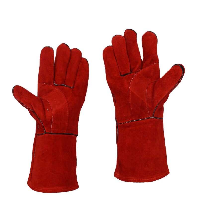 High Temp Welding Gloves Factory - 16 Inch Long Leather Industrial