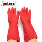 Red Latex Cleaning Gloves Manufacturer - 55cm Long Household for Kitchen