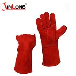 High Temp Welding Gloves Factory - 16 Inch Long Leather Industrial