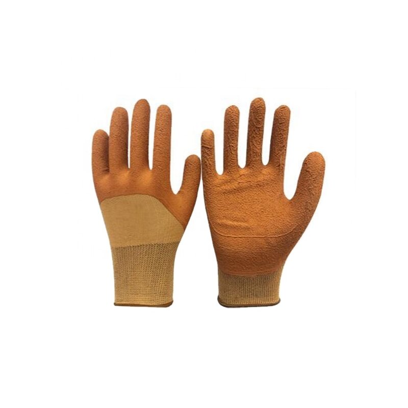 Latex Gloves Factory - OEM 48g Half-Coated Foam Gloves