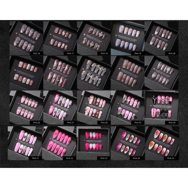 Press-On Nail Tips Factory - OEM Coffin Square Pattern Tips